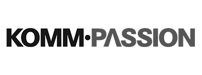 Logo komm.passion (PR-Agentur)