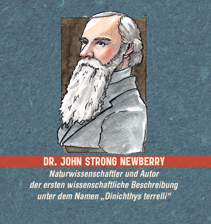 Illustration: Portrait eines Mannes mit langem weißen Bart (Dr. John Strong Newberry)